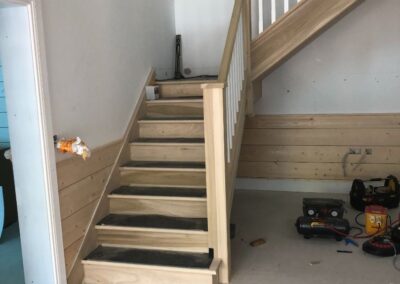 Custom Poplar Staircase, Wicklow - GT Carpentry