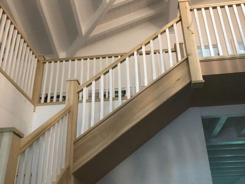 Feature Custom Poplar Staircase, Wicklow - GT Carpentry